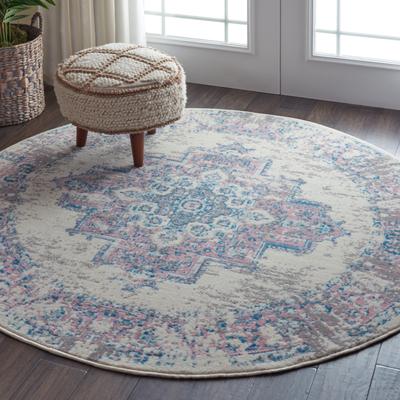 Nourison Grafix Distressed Vintage Medallion Area Rug