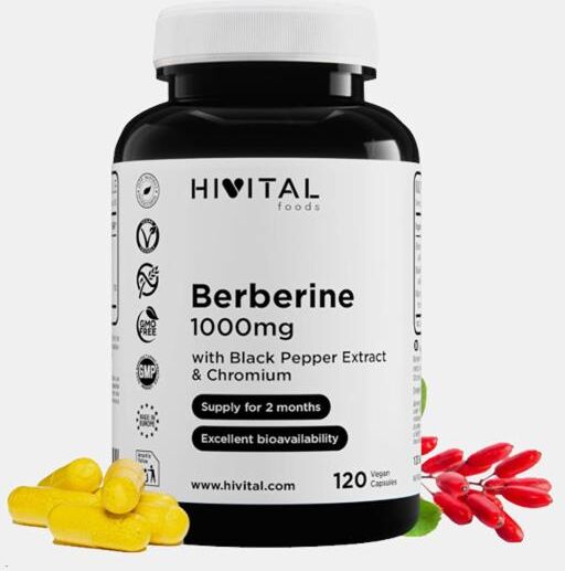HIVITAL BERBERINE 1000mg 120 VEG CAPSULAS