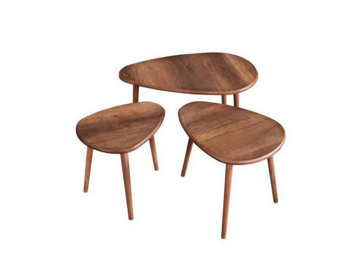 Habitat Garten Couchtisch alvin Braun, Holz, 52x50x80 cm, Wohnzimmer, Wohnzimmertische, Couchtische