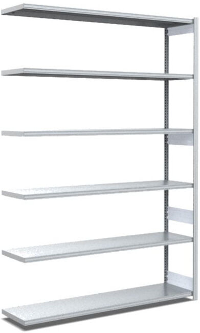 Type de rayonnage Bito : EL 40mm set de rayonnage / 100kg 2499x1296x424 6FB galvanisé (C1236-0014)