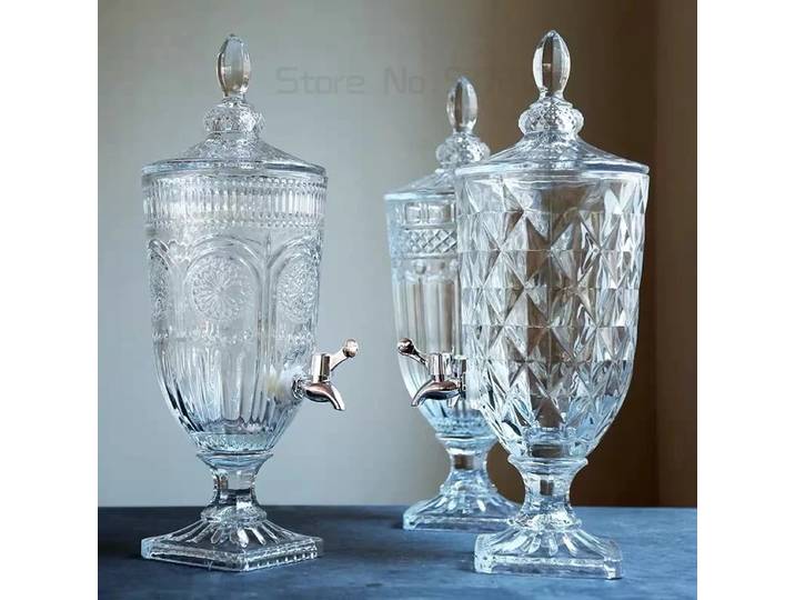 Bouilloire à Jus Commerciale en Verre, Bouteille de Boisson, Bière, Eau Froide, DIY, Cruche, Bouchon, E27