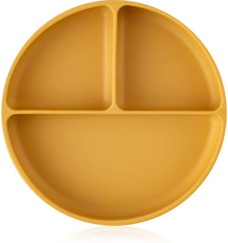 Petite&Mars Take&Match 6m+ assiette divisée forme ronde Intense Ochre 1 pcs