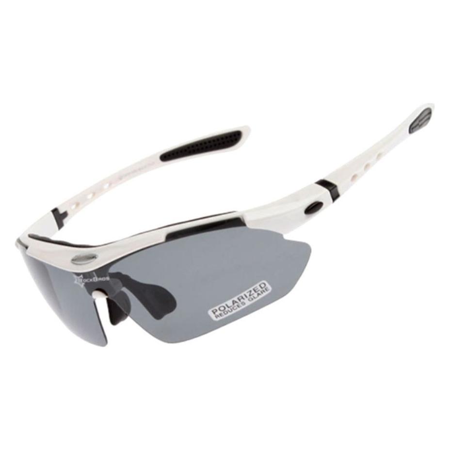 Rockbros 10002 polarizing cycling glasses - white (Schwarz, Weiss) (Rockbros-10002)