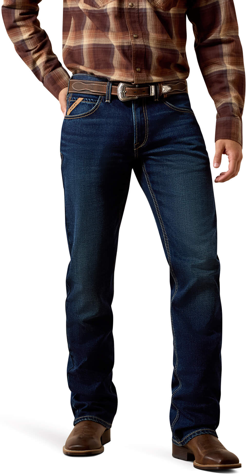 Men's M5 Straight Acclimatize Gideon Leg Jeans in Thatcher, Size: 44 X 36 by Ariat
