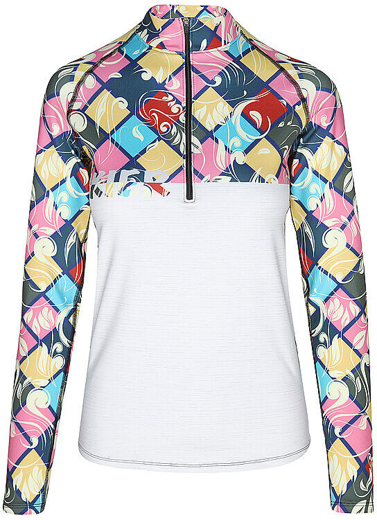 FREISEIN Damen Unterzieh Zipshirt Ski Mounten  hellgrau   XS W