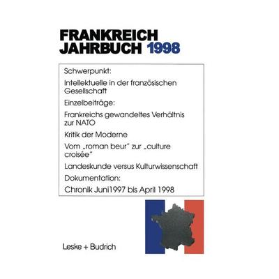 Frankreich-Jahrbuch 1998, Taschenbuch von Lothar Albertin,Wolfgang Asholt,Hans Manfred Bock,Marieluise Christadler,Ingo Kolboom, VS Verlag für