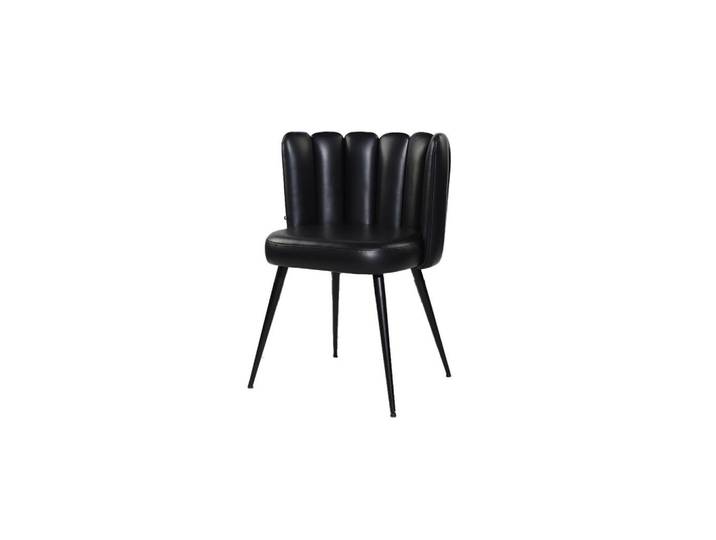 Kawola Esszimmerstuhl Jada Schwarz Leder (1er-Set), Kunststoff, 59x79x55 cm, Esszimmer, Stuhl