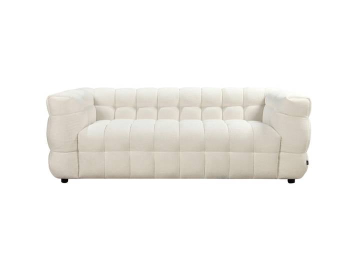 Carryhome 3-Sitzer-Sofa, Weiß, Kunststoff, 218x71x90 cm, Wohnzimmer, Sofas & Couches, Sofas, 3-Sitzer Sofas