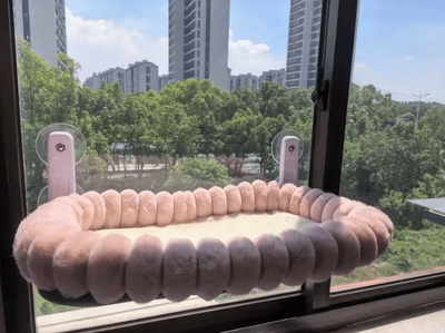 Inspire Curations SunnyView Window Cat Hammock Bed pink