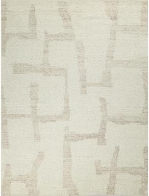 Exquisite Rugs Kokomo flatweave New Zealand Wool Ivory/Sand Area Rug - 8' x 10'