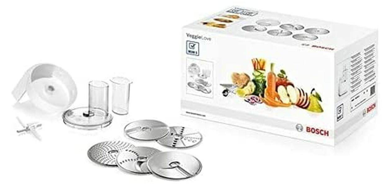 Bosch MUZ5VL1 VeggieLove set met doorvoermachine voor groenten en 5 schijven voor MUM5