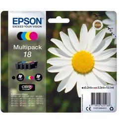 Epson Original 18 Gänseblümchen Druckerpatronen - 4er Multipack (C13T18064012)