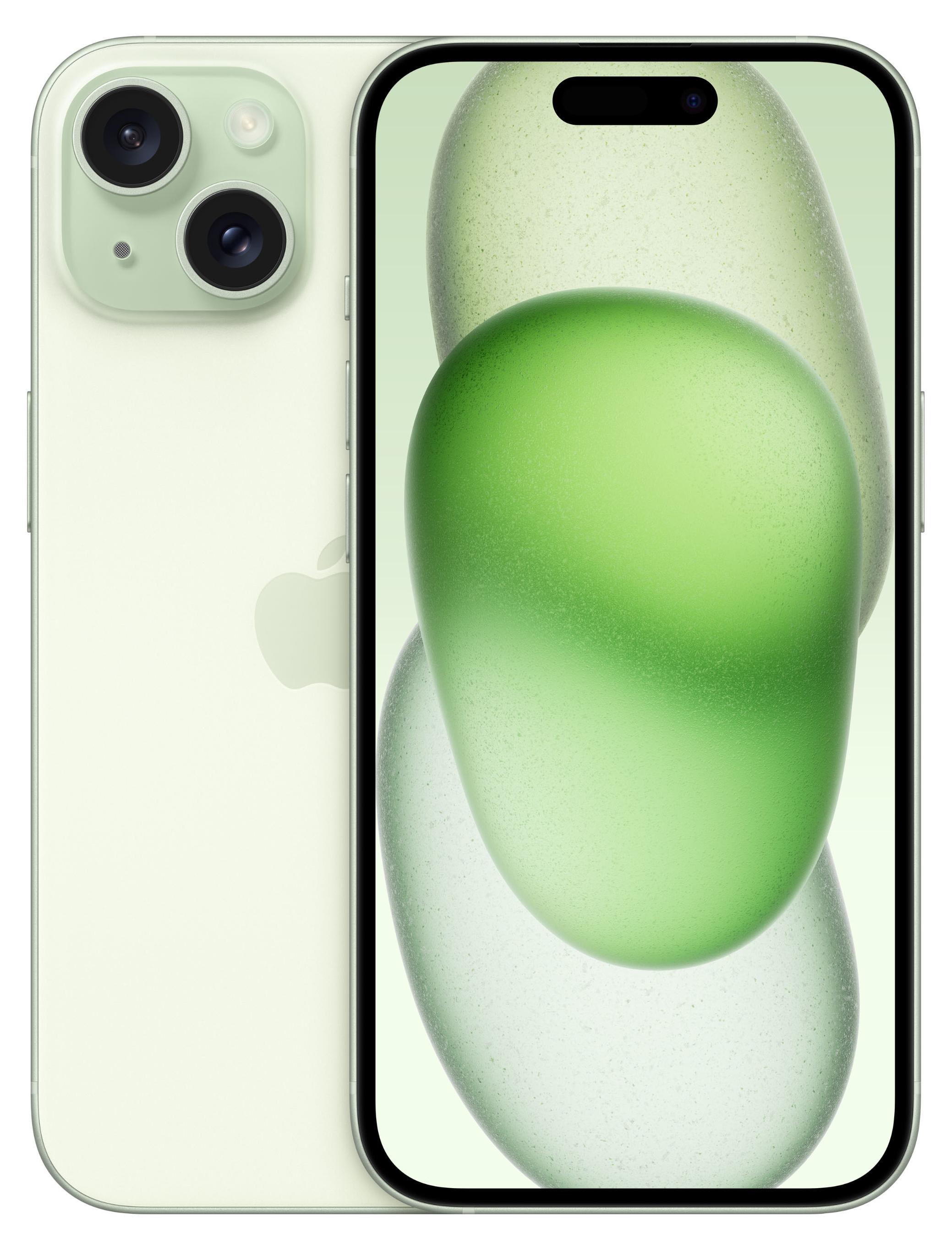 Apple iPhone 15 , 15,5 cm (6.1"), 2556 x 1179 Pixel, 512 GB, 48 MP, iOS 17, Grün