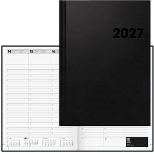 Brunnen Buchkalender 1078160907, Modell 781, Jahr 2027, A4, Wochenplaner, 1 Woche = 2 Seiten