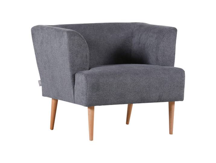 Hom`in Sessel, Dunkelgrau, Holz, Buche, massiv, 85x71x80 cm, Stoffauswahl, Wohnzimmer, Sessel, Sonstige Sessel