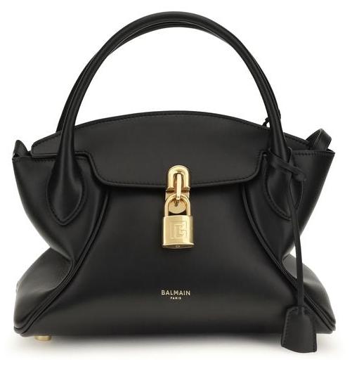 Balmain Handtasche aus Kalbsleder in Schwarz HN1DA067LTEX_0PA