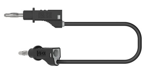 Electro PJP 2110-CD1-200N Messleitung Bananenstecker Bananenstecker 2.00m Schwarz 1St.