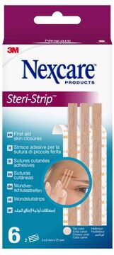 Nexcare Pensos de Suturas 75 mm x 6 mm Steri Strips 6 un