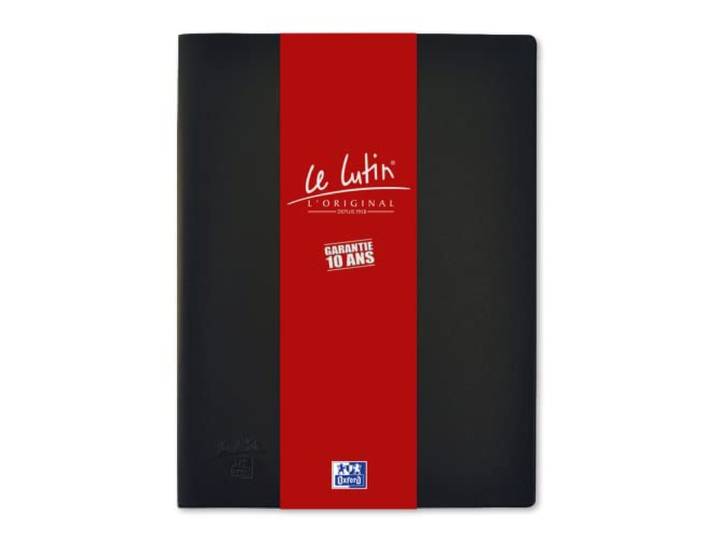 OXFORD Protège-Documents Le Lutin® L'Original A4 200 vues / 100 pochettes Couverture PVC Noir