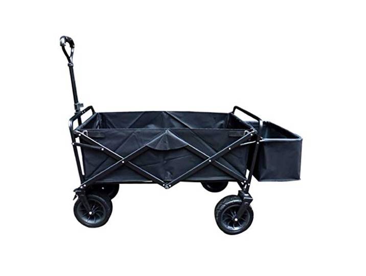BDSDFSA Campingwagen, Funktions-Einkaufswagen Outdoor-Camping-Strand-Pull-Truck mit 4 Rädern