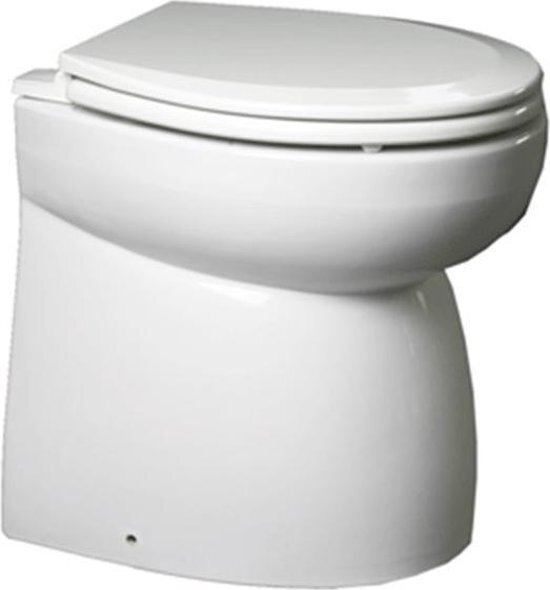 Johnson Pump AquaT elektrische 12-Volt-Toilettenart Premium mit gerader Standardschüssel