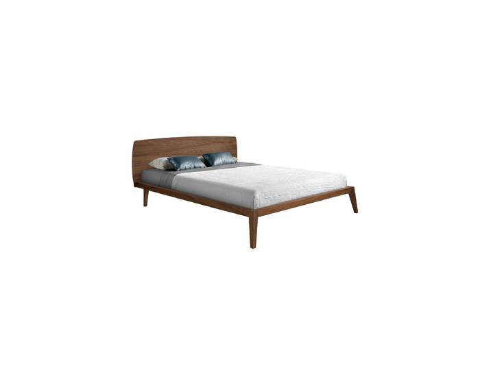 Design Bett „Koh Tranti“ aus furniertem Nussbaumholz Angel Cerdá