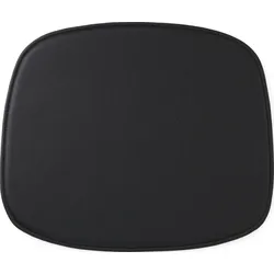 Form Stuhlkissen schwarz aus Leder