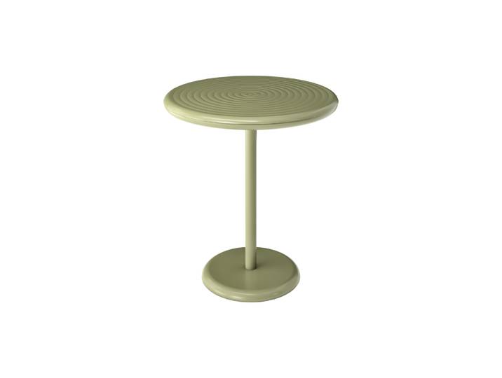 Tom Dixon - Table ronde Groove - Vert - Aluminium - Designer Tom Dixon