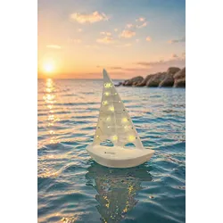 Boot Andiamo LED cremeweiß 26cm