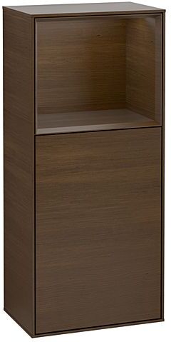 Villeroy und Boch Finion Seitenschrank F530GNGN 41,8cm, rechts, Ladestation, Regal Walnut veneer, Walnut veneer