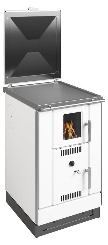 Wamsler wasserführender Küchenofen | K 158 F | 22 kW | Weiß