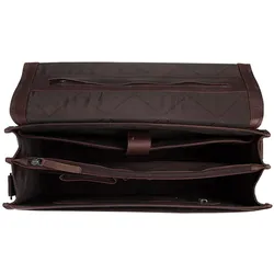 The Chesterfield Brand Glenwood Aktentaschen Messenger Leder 42 cm Laptopfach (17.72", Universal), Notebooktasche, Braun