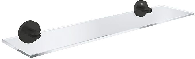 Grohe Start Glasablage 412022430 , 530 mm, mattschwarz