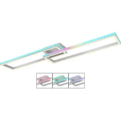 Deckenleuchte Dimmbar LED RGB-Farbwechsler Fernbedienung Schwenkbar L 120 cm
