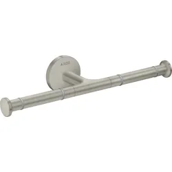 hansgrohe AXOR UNIVERSAL Circular Toilettenpapierhalter, doppelt, 42857800, Farbe: Stainless Steel Optic