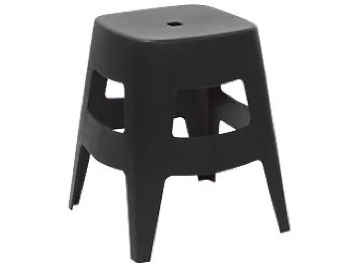 meet powered by PAPERFLOW Hocker Kunststoff Schwarz 380 x 380 x 460 mm 5 Stück