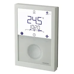 Siemens RDG260T Raumthermostat Standalone. Modulierte Ausgänge (DC) oder Ein/Aus. Ventilatorkonvektor (3-Stufe, DC) und Universalapplikationen