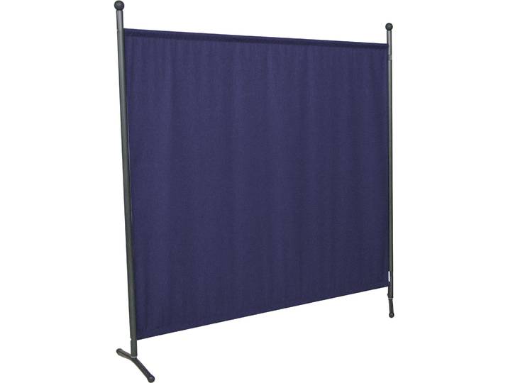 Stellwand, blau, B:178cm H:178cm, Kunststoff, Stahl, ANGERER FREIZEITMÖBEL, Stellwände, Stellwand