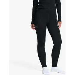 Route Merino Warm Base Layer Pants Damen Black, Größe:L - Damen > Funktionsunterwäsche - Schwarz