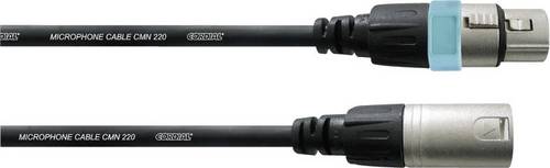 Cordial CCM 0,5 FM XLR Verbindungskabel [1x XLR-Buchse - 1x XLR-Stecker] 0.50m Schwarz