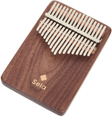 Sela Kalimba 17 Solid Black Walnut Black Walnut glänzend lackiert
