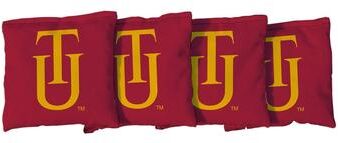 Skip's Garage Tuskegee Tigers Red Cornhole Bags