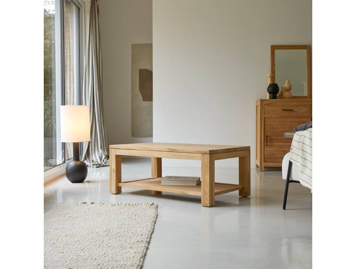 Rechteckiger Couchtisch aus massivem Teakholz Be essential - Natur - Teak