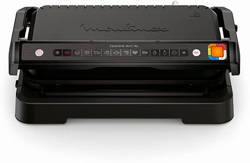 Moulinex Grelhador Elétrico de Placas  OptiGrill 4 em 1 XL GI784810 - Preto