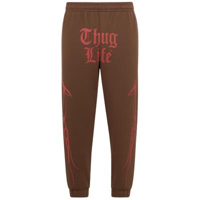 Jogginghose THUG LIFE "Thug Life Thug Life Ink Jogginghosen", Herren, Gr. M, US-Größen, braun, 100% Baumwolle, normal, Hosen Jogginghose
