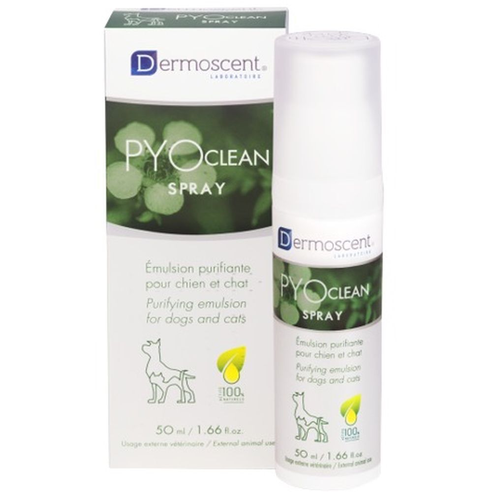 Dermoscent Pyo Clean Spray Hond Kat 50 ml