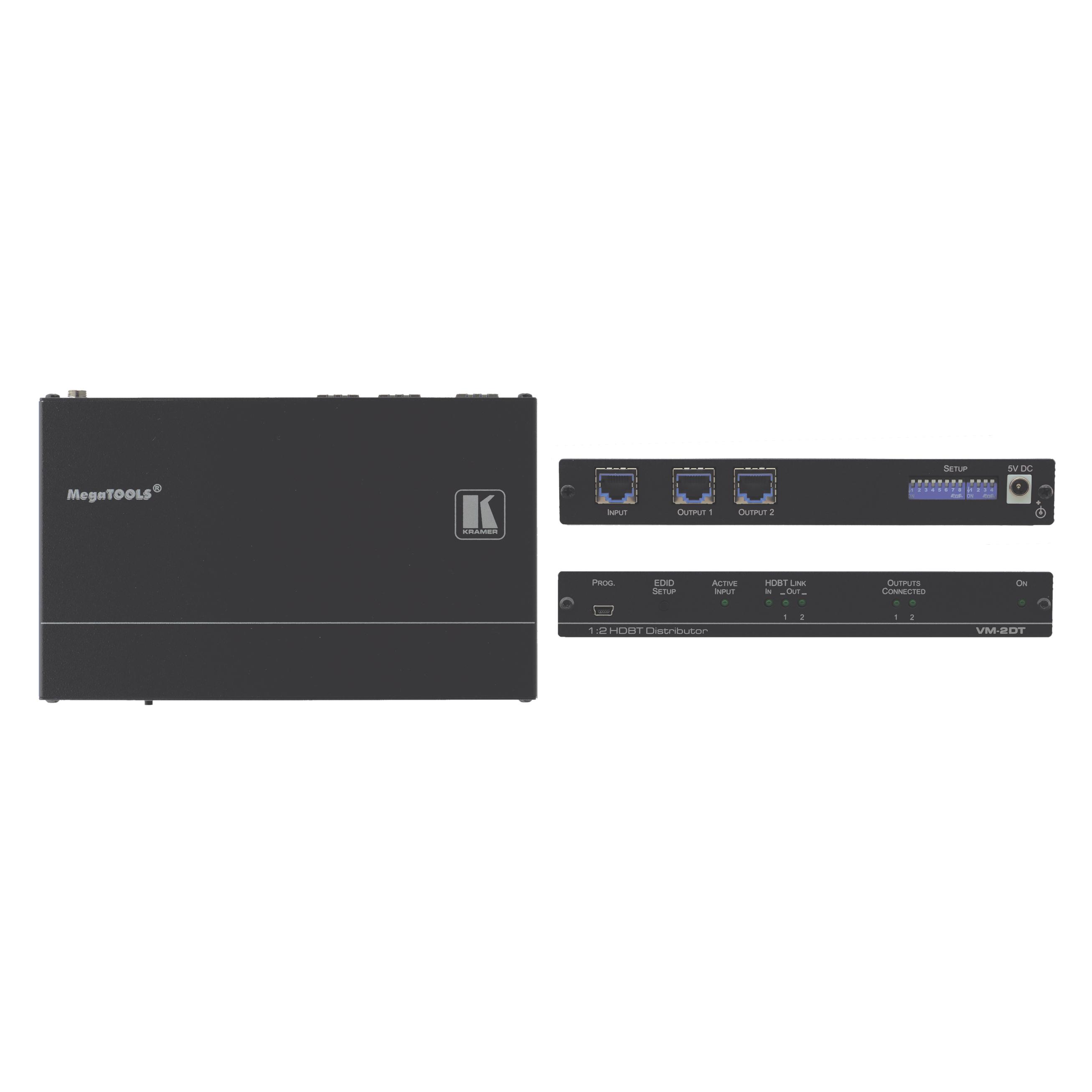 Kramer Electronics vm2dt AV Transmitter Schwarz AudioVideo Extender AV Extend (VM-2DT)