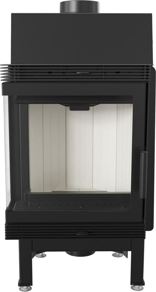 Kamineinsatz aus Stahl KRATKI BLANKA links 8 kW Ø 160