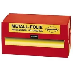 RECORD Metallfolie Stahl rostfrei 150x2500x0,075mm
