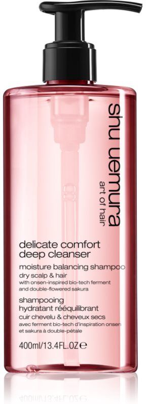 Shu Uemura Deep Cleanser Delicate Comfort hydratisierendes Shampoo für trockenes Haar 400 ml
